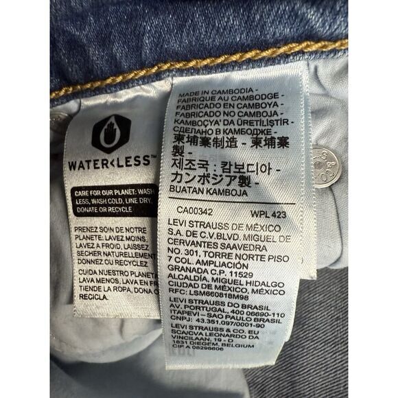 Levi's 70's High Rise Distressed Flare Jeans in Sonoma Step sz 26 - Picture 14 of 16